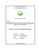 Xác định mối tương quan giữa đa hình di truyền các gen prolactin receptor và estrogen receptor với tính trạng sinh sản của lợn nậm khiếu 