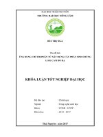 Ứng dụng chỉ thị phân tử xây dựng cây phát sinh chủng loài cam bố hạ 