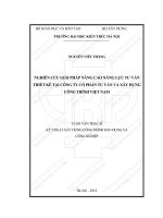 Nghiên cứu giải pháp nâng cao năng lực tư vấn thiết kế tại công ty cổ phần tư vấn và xây dựng công trình việt nam (tt) 
