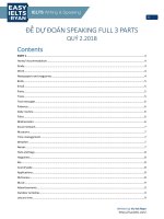 De du doan Speaking Full 3 Part _ Quy 2.2018_v1.0_11052018