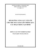 Bồi dưỡng năng lực cốt lõi cho trẻ mẫu giáo lớn thông qua các hoạt động tạo hình