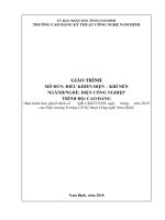 Giáo trình điện khi nen Hệ cao đẳng