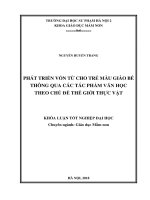Phát triển vốn từ cho trẻ mẫu giáo bé thông qua các tác phẩm văn học theo chủ đề thế giới thực vật