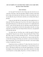 ĐỀ TÀI NGHIÊN CỨU GIẢI PHÁP PHÁT TRIỂN LÀNG NGHỀ TRÊN ĐỊA BÀN TỈNH VĨNH PHÚC