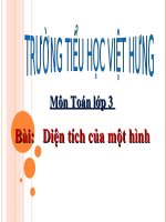 Tuần 28   toán học   lớp 3   2017   2018   diện tích của một hình 