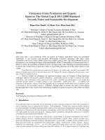 Vietnamese Fruits Production and Exports Based on The Global Gap & ISO 22000 Standard Towards Faster and Sustainable Development
