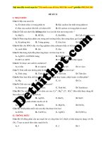 Bộ đề thi môn hóa giáo viên phạm thanh tùng đề số  (11) 
