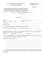 17  mẫu đơn đề nghị cấp đổi GCN, QSH nhà ở của tổ chức