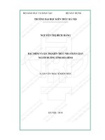 Đặc điểm và giá trị kiến trúc nhà ở dân gian người mường tỉnh hòa bình (tt) 