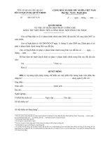 17  mẫu qđ về việc AD biện pháp cưỡng chế khấu trừ một phần tiền lương or một phần thu nhập 