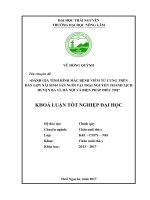 Đánh giá tình hình mắc bệnh viêm tử cung trên đàn lợn nái sinh sản nuôi tại trại nguyễn thanh lịch – huyện ba vì, hà nội và biện pháp điều trị 