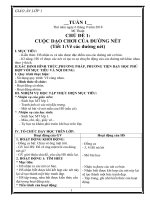 giáo án môn mĩ thuật lớp 1 cả năm