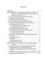 Nghiên cứu nhu cầu về tài khoản cá nhân và các biện pháp marketing cho SGD ngân hàng VCB để phát triển sản phẩm tài khoản cá nhân