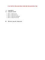 CÁC bước UPLOAD FILE CHO IDU IPASOLINK VR4
