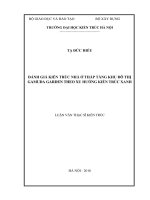 Đánh giá kiến trúc nhà ở thấp tầng khu đô thị gamuda graden theo xu hướng kiến trúc xanh (tt) 