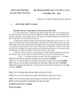 ĐỀ THI KSCĐ NGỮ VĂN LỚP 11 LẦN 4 NĂM HỌC 2017-2018