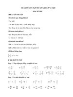 ĐỀ CƯƠNG ÔN TẬP THI GIỮA KÌ LỚP 6hkii