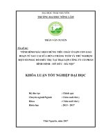 Tình hình mắc hội chứng tiêu chảy ở lợn con giai đoạn từ sau cai sữa đến 4 tháng tuổi và thử nghiệm một số phác đồ điều trị tại trại lợn công ty cổ phần bình minh   mỹ đức   hà nội  khóa luận tốt nghiệp 