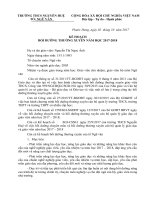 KẾ HOẠCH BDTX CÁ NHÂN 2017