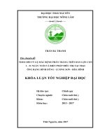 Theo dõi tỷ lệ mắc bệnh phân trắng trên đàn lợn con 1   21 ngày tuổi và biện pháp điều trị tại trại ông đặng đình dũng   lương sơn   hòa bình 