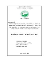 Áp dụng biện pháp chăm sóc, nuôi dưỡng và phòng trị bệnh cho lợn con, giai đoạn từ sơ sinh đến 21 ngày tuổi tại trại phạm thị huệ nghĩa trụ, văn giang, hưng yên thuộc công ty cổ phần xuất nhập khẩu biovet 