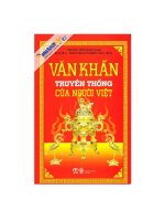Văn khấn truyền thống của người việt