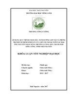 Áp dụng quy trình chăm sóc, nuôi dưỡng và phòng trị một số bệnh sinh sản của lợn nái ngoại nuôi tại trại ông nguyễn ngọc hùng phường lương sơn   thành phố sông công   tỉnh thái nguyên  khóa luận tốt nghiệp 