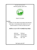 Nghiên cứu đặc điểm ngoại hình, sinh trưởng, phát dục và giai đoạn đầu sinh sản của vịt chuyên trứng TC nuôi tại thái nguyên 