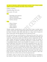 DÀNH THỜI GIAN học ở nước NGOÀI HAY KHÔNG  đáp án THI IELTS NGÀY 23 11 2014