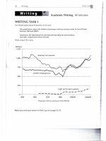 TASK 1 WRITING line graph IELTS testbuilder rail network
