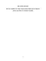 NGHIÊN cứu THỰC TRẠNG HOẠT ĐỘNG QUẢN TRỊ BÁN HÀNG TẠI CÔNG TY cổ PHẦN VEXERE