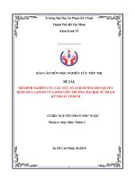 Mô hình nghiên cứu các yếu tố ảnh hưởng đến quyết định mua laptop của sinh viên