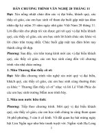 DẪN CHƯƠNG TRÌNH văn NGHỆ 20 THÁNG 11 2017