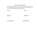 Bệnh tiểu đường trên chó tại các quận huyện thành phố Cần Thơ (Luận án tiến sĩ)