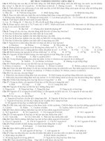 ĐỀ TRẮC NGHIỆM CHƯƠNG 1 hóa học 8