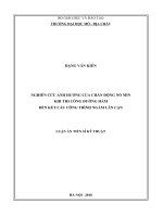 Nghiên cứu ảnh hưởng của chấn động nổ mìn khi thi công đường hầm đến kết cấu công tr̀nh ngầm lân cận