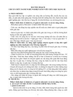 BÀI THU HOẠCH CHUẨN CHỨC DANH NGHỀ NGHIỆP GIÁO VIÊN TIỂU HỌC HẠNG III