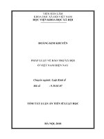 Pháp luật về bảo trợ xã hội ở việt nam hiện nay tt 