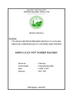 Ứng dụng chế phẩm phối hợp chitosan và nano bạc trong quá trình bảo quản cam ở điều kiện thường (Khóa luận tốt nghiệp)