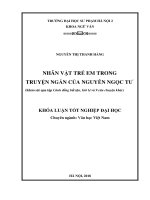 Nhân vật trẻ em trong truyện ngắn của nguyễn ngọc tư (khảo sát qua tập cánh đồng bất tận, gió lẻ và 9 câu chuyện khác) (2018)