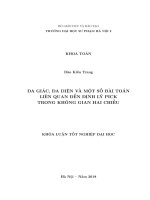 Đa giác, đa diện và một số bài toán liên quan đến định lý pick trong không gian hai chiều (2018)