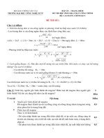 ĐÁP ÁN ĐỊA CHẤT CÔNG TRÌNH HỆ CAO ĐẲNG, ĐẠI HỌC CÔNG NGHỆ GTVT