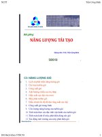 Bài giảng: NĂNG LƯỢNG TÁI TẠO