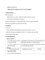 Giáo án Vật lý 6 bài 21: Một số ứng dụng của sự nở vì nhiệt