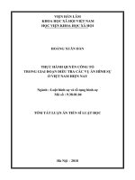 Thực hành quyền công tố trong giai đoạn điều tra các vụ án hình sự ở việt nam hiện nay (tt) 