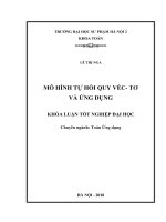 Mô hình tự hồi quy véc tơ và ứng dụng (2018)