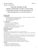 Chủ đề dạy học Sinh học 11 TRAO ĐỔI NƯỚC VÀ CÁC CHẤT Ở THỰC VẬT