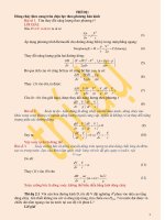 BÀI TẬP THỦY LỰC THỦY VĂN CÔNG TRÌNH CÓ LỚI GIẢI