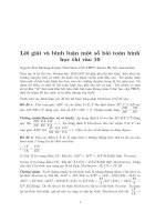 MỘT số bài HÌNH HAY THI vào 10(2016 2017) 