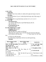 Giáo án Vật lý 6 bài 21: Một số ứng dụng của sự nở vì nhiệt